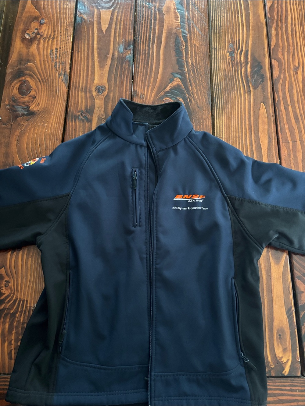 Bnsf Rail System Performance Softshell Jacket - Navy/Black